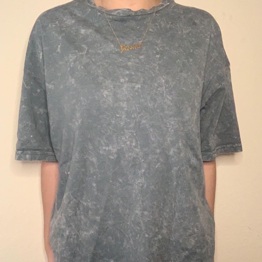 Acid wash shirt and leggings set